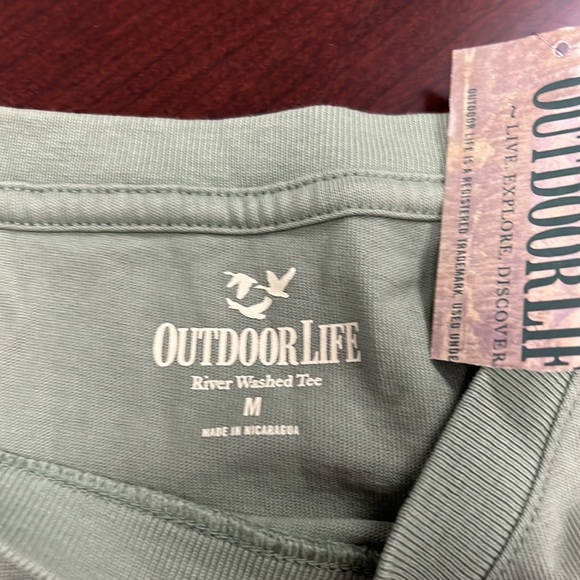 Outdoor Life Men's Crew Neck T-shirt, Seneca Rock (pale Green) - Picture 5 of 6